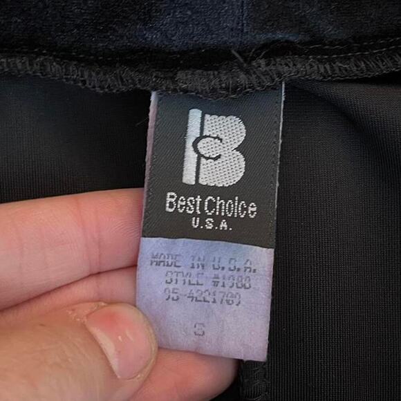 90s black velvet sparkly square neck maxi gown - Picture 2 of 5